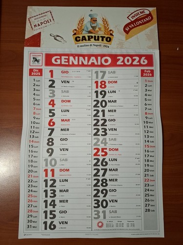Calendario 2026 mulino - , caputo