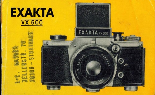 Exakta 500 manuale - exakta,