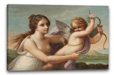 Tela/Cornice Stile di Angelica Kauffmann - La vittoria di Eros