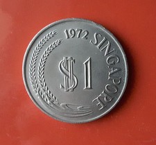 1 DOLLARO 1972 LEONE SINGAPORE