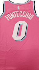 CANOTTA/JERSEY DA COLLEZIONE-BASKET NBA-MIAMI HEAT-FONTECCHIO-FUCSIA