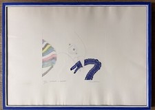 Quadro Incisione  di Aldo Turchiaro misura 50x70cm in cornice