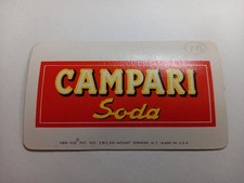 Campari Soda Gadget Tessera Tabelline Pubblicita' Vintage Bevande