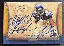 2011 Topps Five Star Von Miller Rookie "ORANGE CRUSH" iscrizione RC Auto #11/25