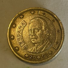 Moneta euro spagna 2001 - 1,