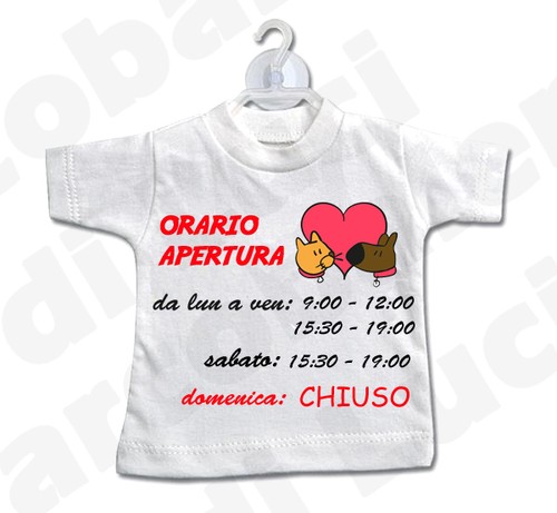 Mini shirt cartello orario - mini,