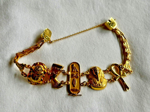 Bracciale egiziano oro 18k - bracciale,