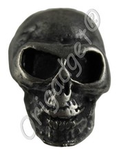 BORCHIE SFUSE TESCHIO GRANDE ARGENTO ANTICO SACCHETTO DA 10 SKULL STUD BTBV