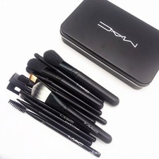 MAC Makeup Brush Set Pennello Dodici Ferro Box Set Blush Ombretto Fondotinta Pennello#