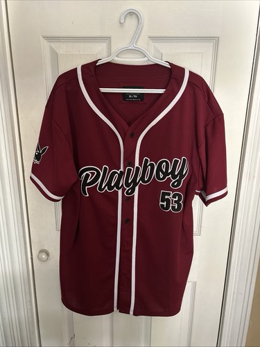 Playboy magazine maroon black - maroon,