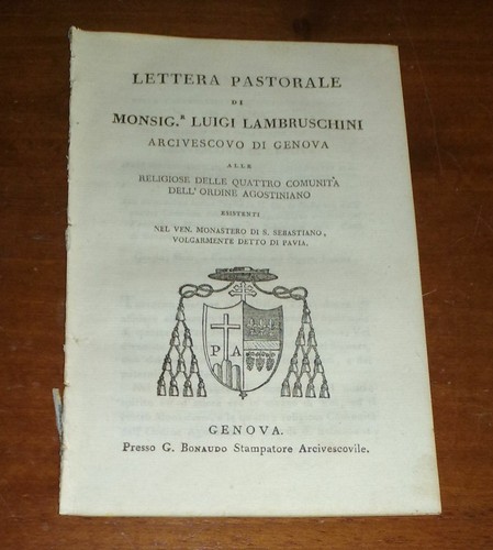 Lettera pastorale mons - lettera,