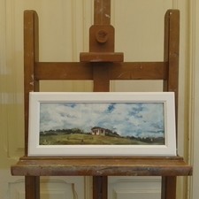 Paesaggio EN PLEIN AIR Dipinto a mano Quadro Moderno Pop Art Officina 