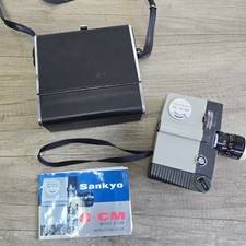 Macchina fotografica vintage Sankyo Super 8 CM Cine con custodia e istruzioni/prop