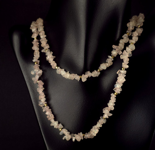 Collana pietra quarzo rosa - collana,