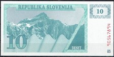 SLOVENIA 1990 BANCONOTA DA 10