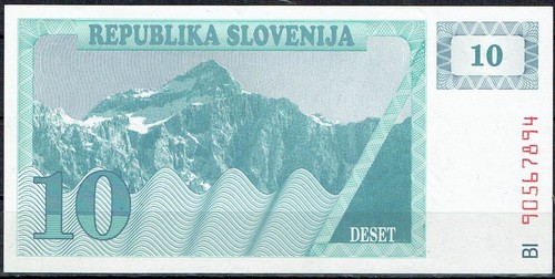 Slovenia 1990 banconota 10 - slovenia,