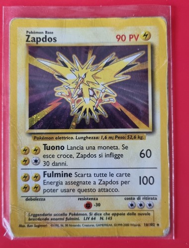 Zapdos base set - zapdos,
