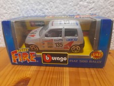 Veicolo Miniatura 1 - 43: Bburago Street Fire Fiat 500 Rally