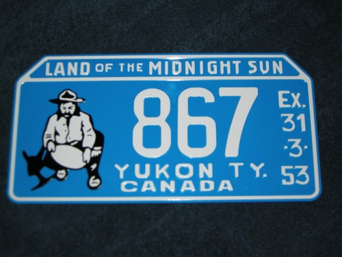 1953 yukon novelty license
