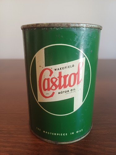 Vecchia lattina castrol motor - "castrol,