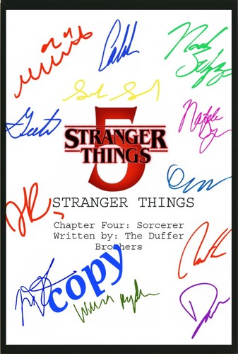 Stranger things signed - things,