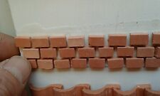 150 mattoni 7x10mm  terracotta  presepe miniature nativity crib spegra