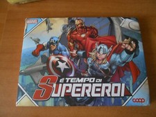 ALBUM FIGURINE CARDS E' TEMPO DI SUPEREROI-ed.COOP MARVEL COMPLETO 1/160+POSTER