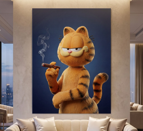 Gatto arancione che - gatto, fuma