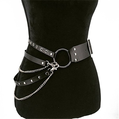 Cintura punk pelle gotica