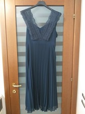 Oltre abito donna elegante Blu