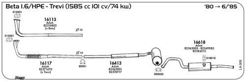 Tubo collettore marmitta - tubo,
