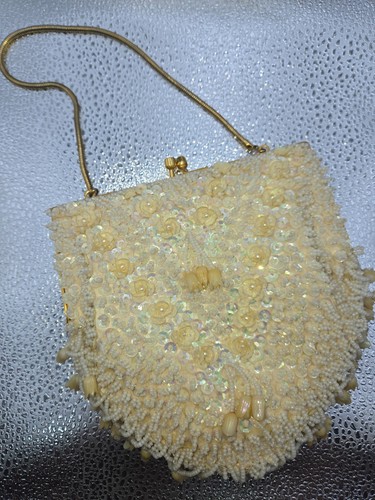 Borsa pochette vintage avorio