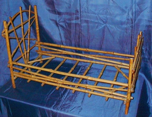 Lettino per bambola bamboo - lettino,