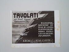 advertising Pubblicità 1941 TAVOLATI ROSACOMETTA ROSA COMETTA