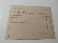 Rara Cartolina Collegio Convitto Marcelline Foggia  Ricevuta Materiale Scuola