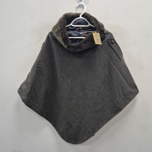 Poncho joules tweed mantello - joules,