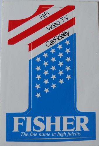 Adesivo pubblicitario fisher - adesivo,