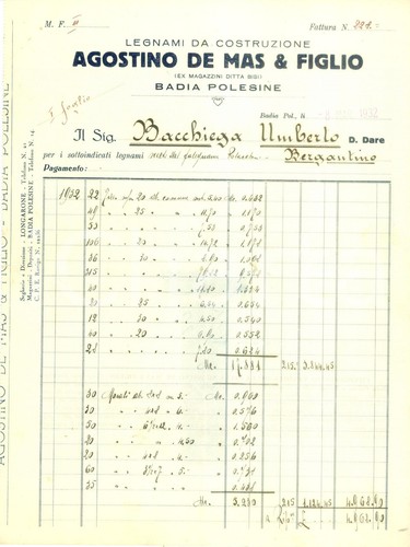 1932 badia polesine - badia, (ro)