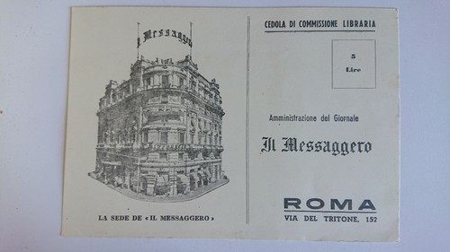 Cartolina pubblicitaria - cartolina,