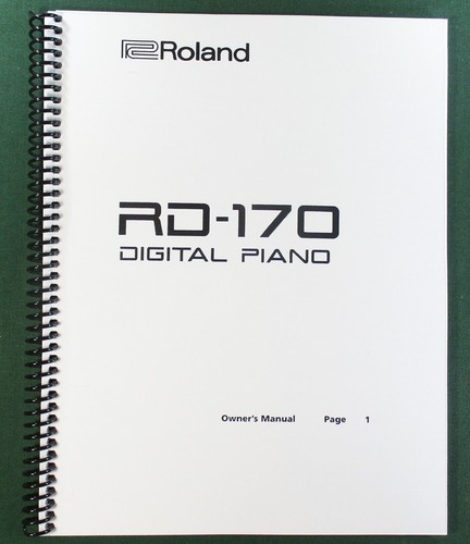 Roland 170 owner s - roland, owner's