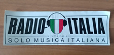 ANNI '80 ADESIVO RADIO ITALIA SOLO MUSICA ITALIANA - 23X8 CM