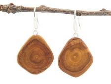 Gioielli in legno orecchini in