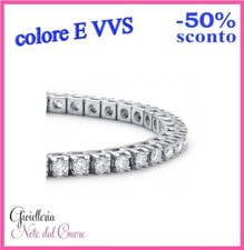 BRACCIALE TENNIS IN ORO BIANCO