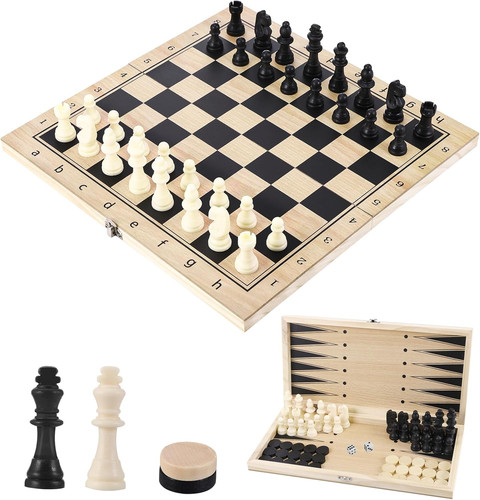 Scacchiera legno in 1 - scacchiera,