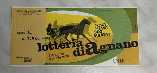 Biglietto lotteria agnano - biglietto,