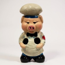 Porta Mestoli da Cucina in Ceramica a Forma di Maialino