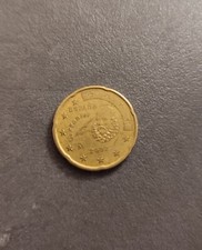 moneta 20 centesimi 2002 espana cervantes RARA