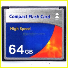 Scheda compact flash High Speed 64Gb. CF 64 Gigabyte. Memory Card