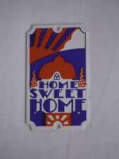 Insegna smaltata HOME SWEET HOME, 12x7 cm, decorazione, vero vintage, casa di campagna, old rare