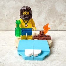 LEGO Pirates Naufrago Pirata Bottiglia Isola Deserta Naufragio Nave Minifigure